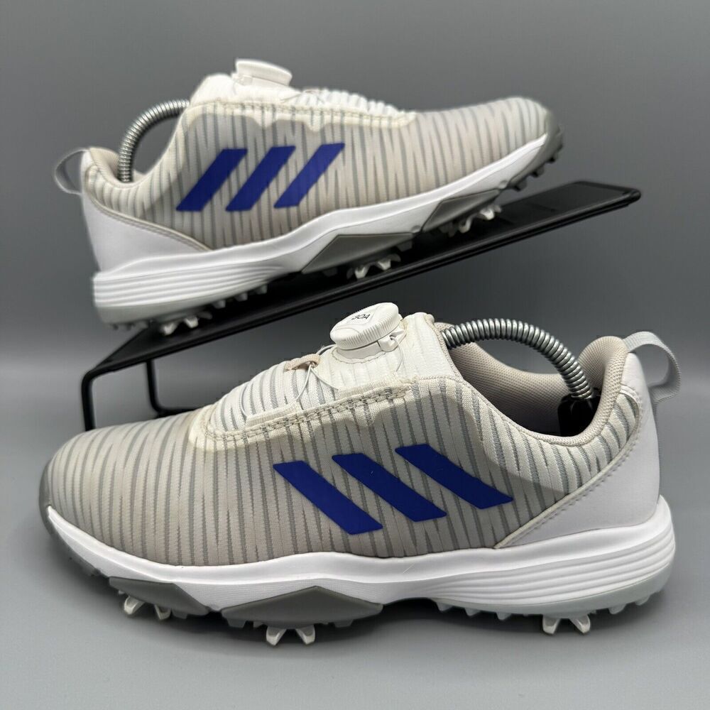 Adidas CodeChaos BOA J White Halo Blue FX6628 Golf Shoes GS Size 5/Womens 6.5